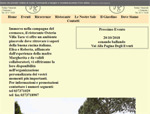 Tablet Screenshot of osteriavillatara.com